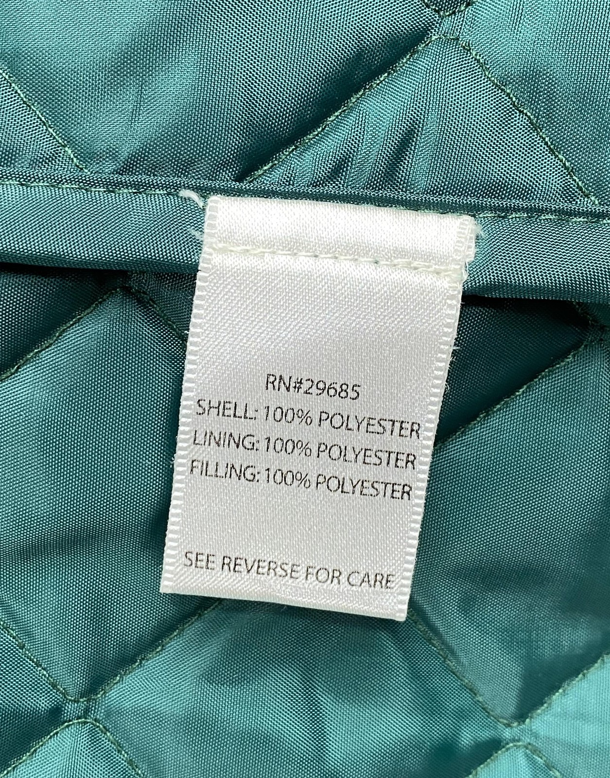 Pendleton Jacket Womens Medium Green Quilted Butt… - image 12