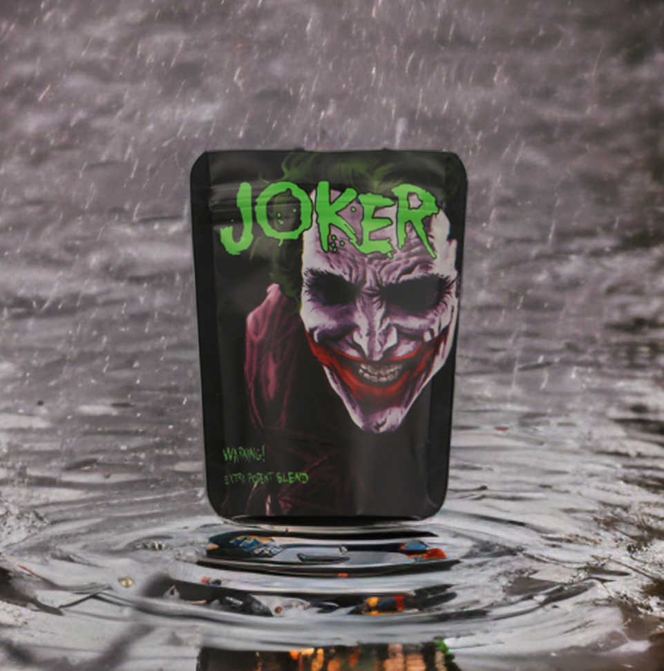 Premium 100-Pack 3.5g Mylar Bags - Joker. Resealable, Simplified