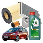 Kit Tagliando Ford C-max II 1.6 Tdci 115cv 85kw + 4lt Castrol Magnatec 5w30 A5