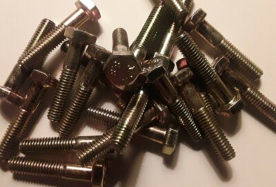 M6-1.0 x 30mm HEX CAP SCREW, BOLT, DIN 931, Class 10.9, Yellow Zinc, SELECT QTY
