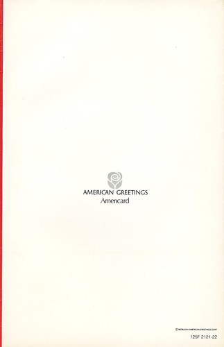 Tarjeta vintage del día del padre de American Greetings de los años 80 para papá, Loveing Thoughts Rose - Imagen 3 de 6