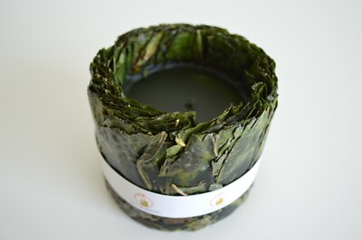 Kerze Eukalyptus aus Kolumbien Vegan Handgemacht 10x6cm Dekokerze Deko