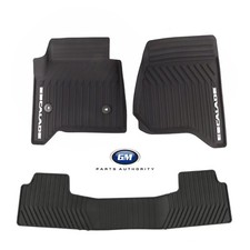 2015-2020 Cadillac Escalade Premium All Weather Front 2nd Row Mats Black Oem