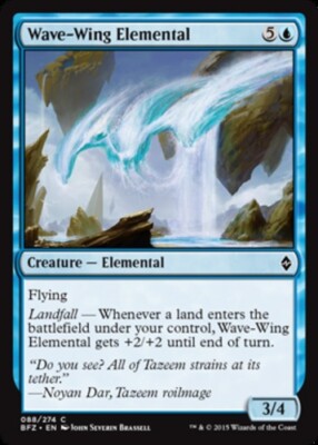 Wave-Wing Elemental x4 - Battle for Zendikar - NM-Mint, English - Battle for Zen