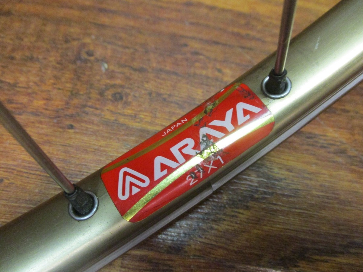 VINTAGE ARAYA 36H 100x9qr SANSIN GOLD ANODIZED 27x1