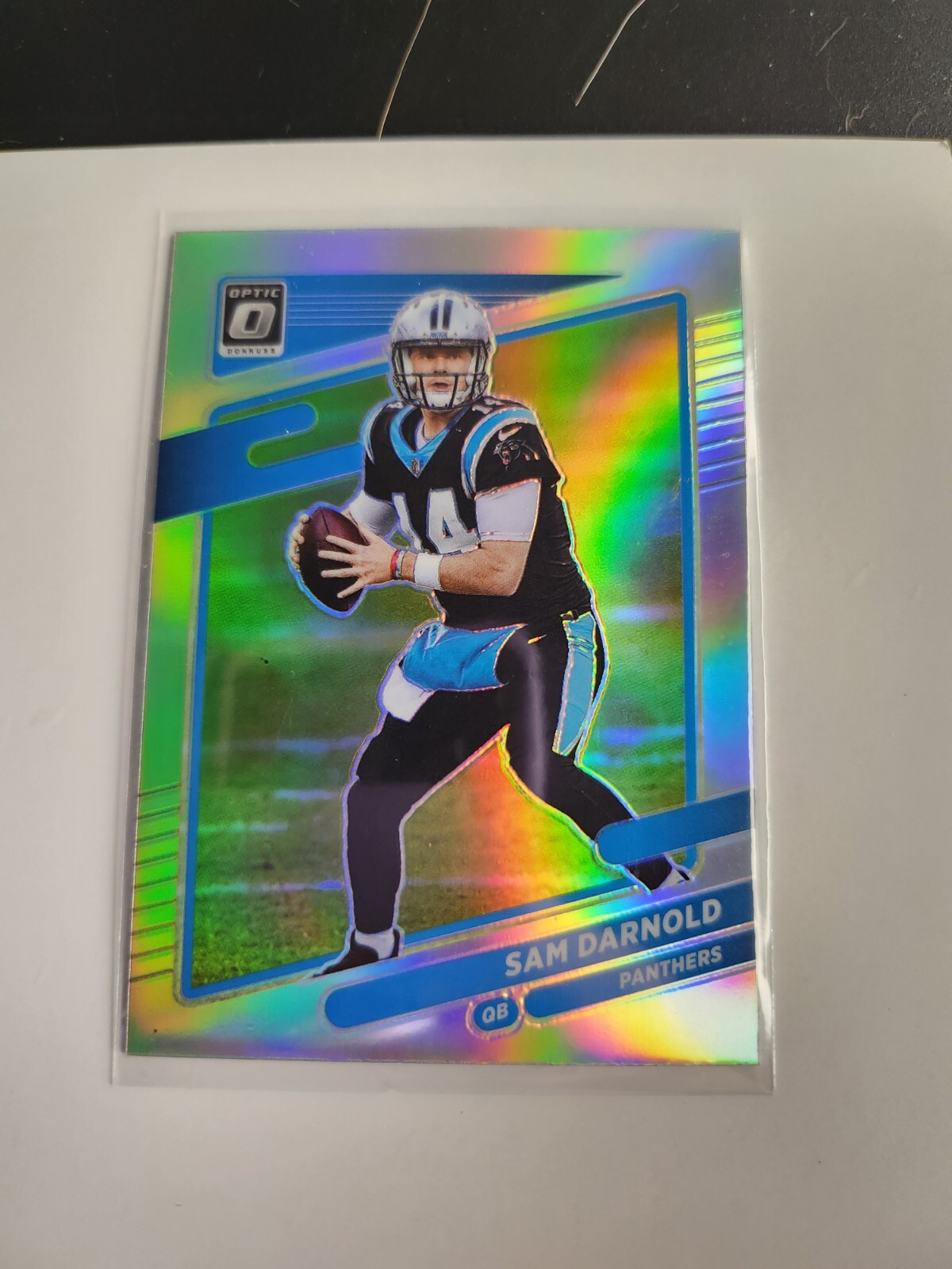 2021 Panini Donruss Optic Silver Prizm Sam Darnold #159 Carolina Panthers