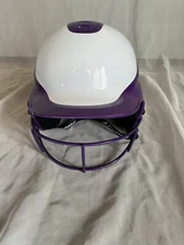 Rip-It Vision Pro Softball Batter Helmet Mask White Medium  Large 6 1/2 - 7 3/8