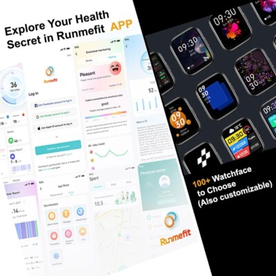 Fitness Tracker Smart Watch (Answer/Make Call) with Heart Rate Monitor/Step Coun