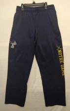 Under Armour "Notre Dame" Hockey Graphic Print Jogging Pants NWOT Blue Youth XL