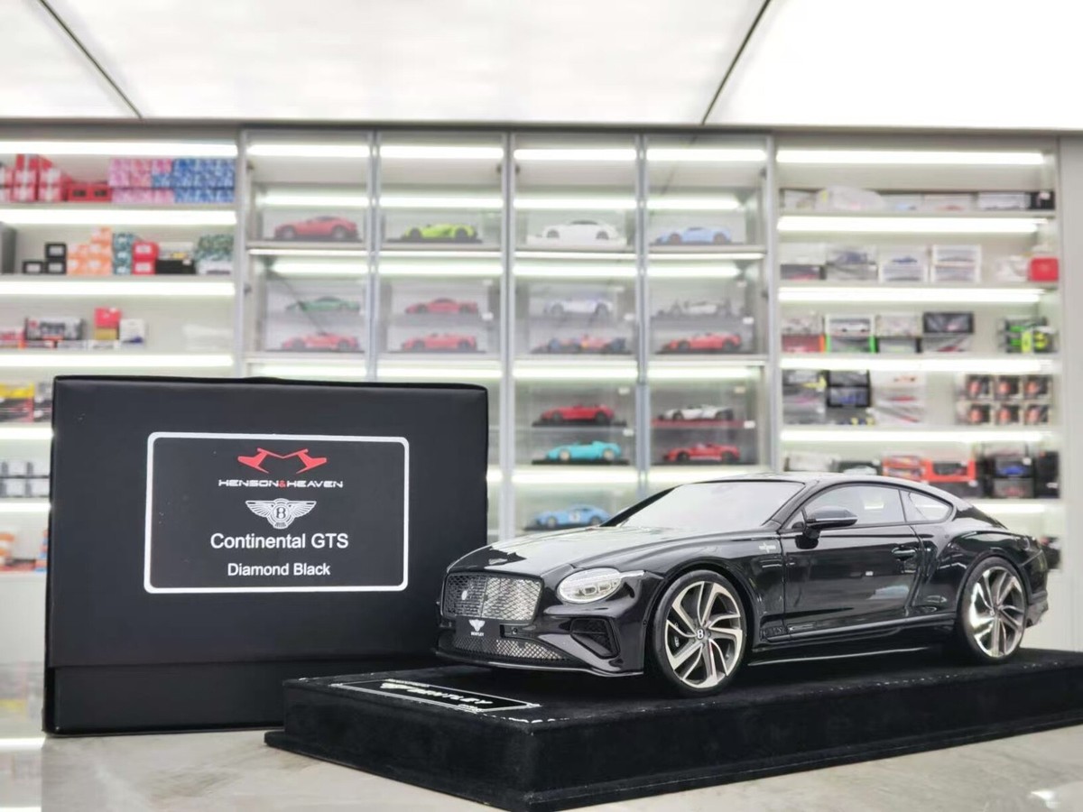 Bentley Continental GTS (Diamond Black) [Henson&Heaven] 1/18 scale