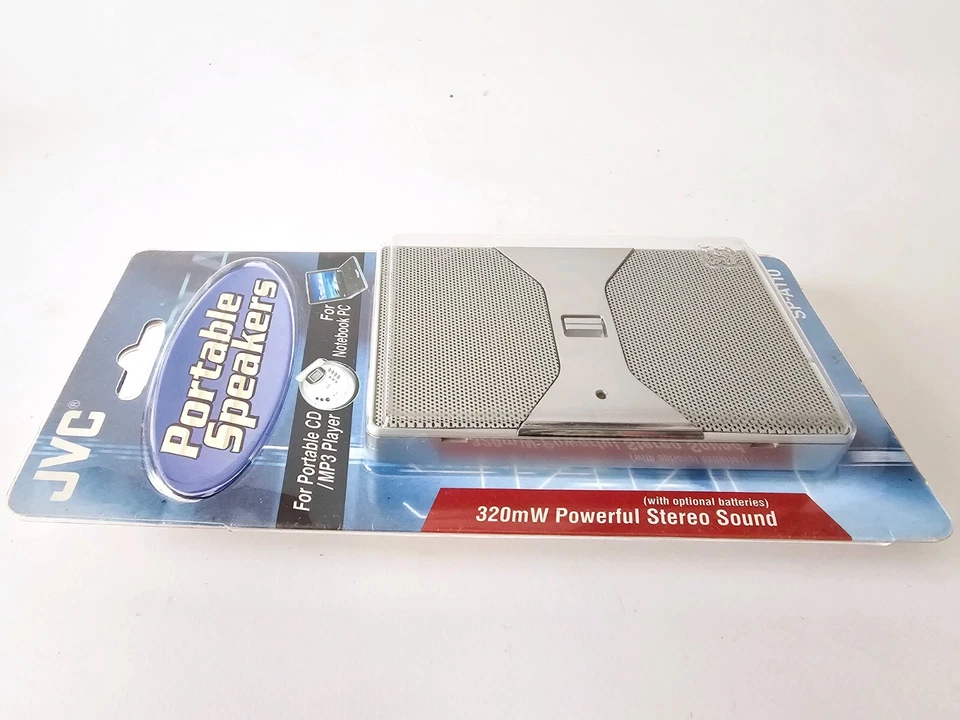 Sistema de altavoces portátiles JVC SP-A110 plateado de colección muy raro Foto 4 de 4