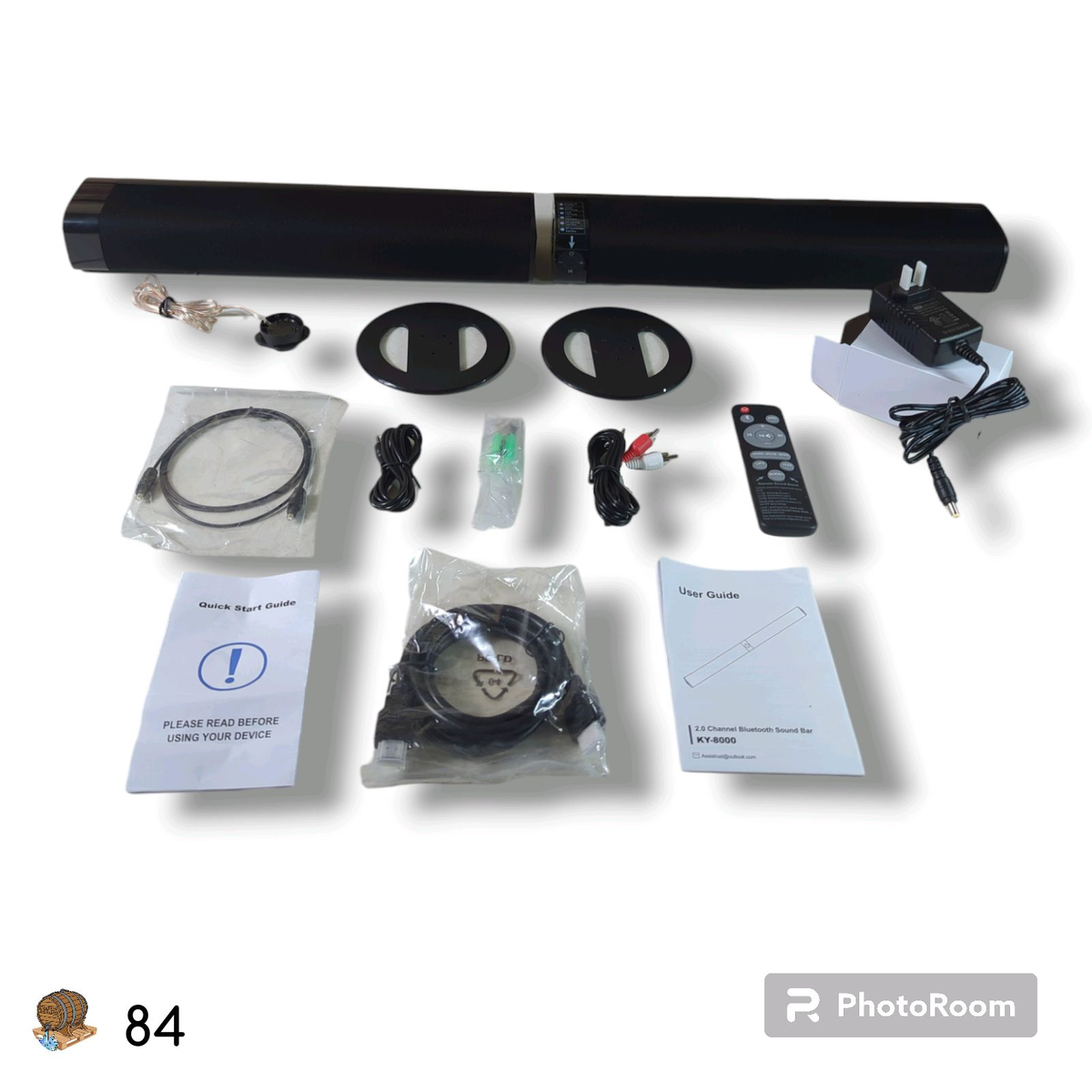 KY-8000 Detachable 50W Sound Bar and Mini Tower Speaker Combo