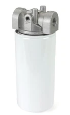 Lenz Spin-On Filter Assembly: 10 Micron, 1 1/4” NPTF Port, 15 PSI Bypass