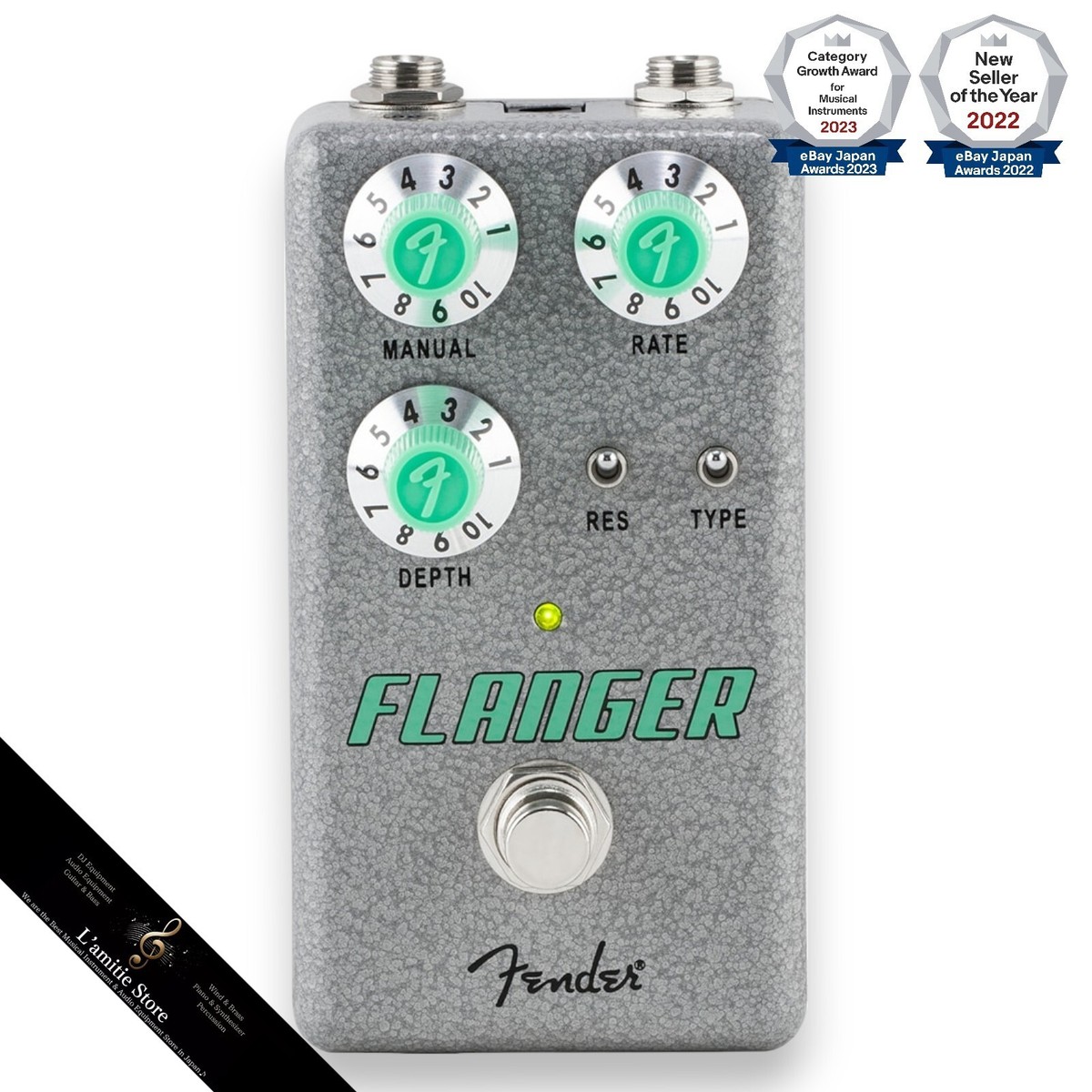 ギター Fender HAMMER TONE Flanger Fender Hammertone Flanger Guitar Effects Pedal Multi
