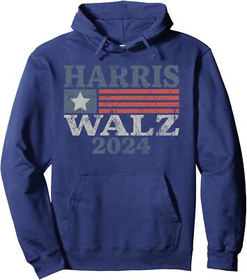 Harris Waltz 2024 Election Vote USA Flag Gift Unisex Hooded Sweatshirt