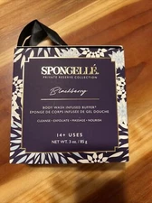 Spongelle BLACKBERRY Infused Body Bath Shower Buffer Sponge 3oz New