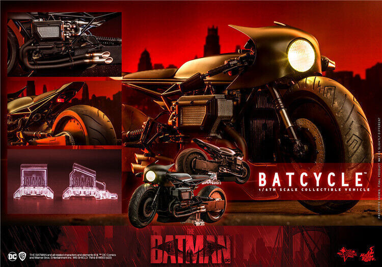 BATCYCLE 1/6スケール コレクター向け　HOT TOYS New Hot Toys MMS642 THE BATMAN 1/6 Batcycle Figure Model In Stock