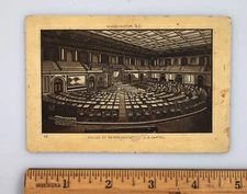 Victorian Trade Card Jersey Coffee U.S. Capitol House of Representatives