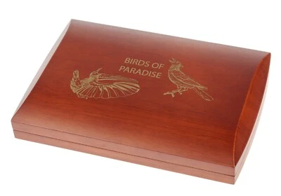 MARKENLOS Münzbox / Box / Etui /Münzkassette für Birds of Paradise 12x 1 Oz Silber Münzen