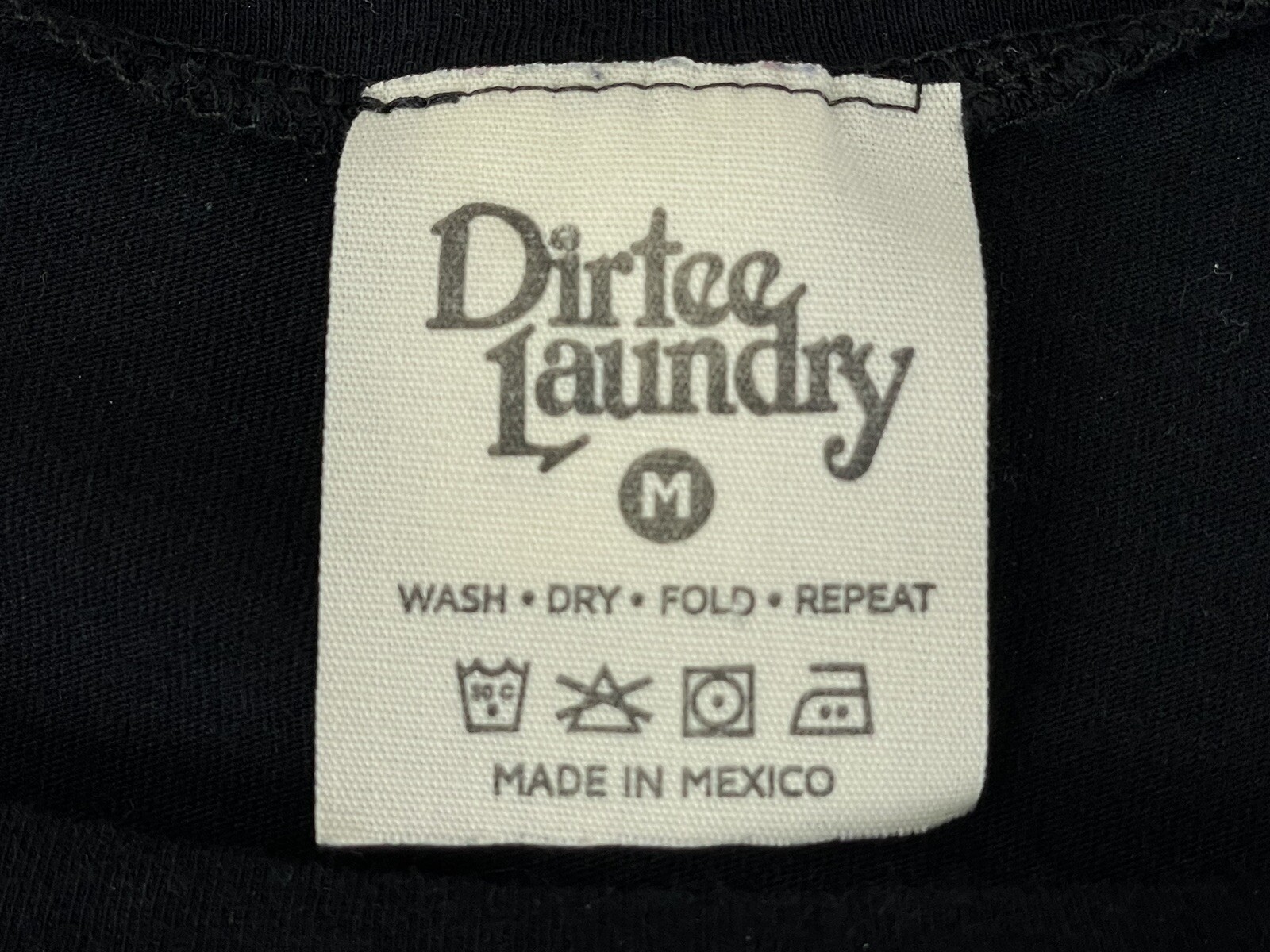 Dirtee Laundry Dia de Los Muertos T-shirt Womans M Black Graphics Sugar Skull