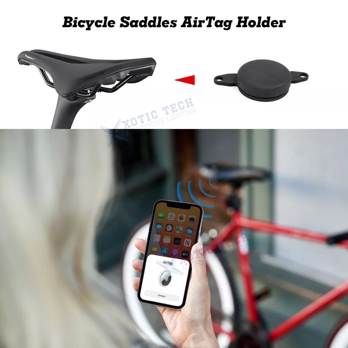 Bike Saddle Tracker AirTag Mount Holder Screws Kit for Specialized