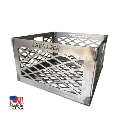 10 x 10 x 6 coal bbq basket Fire Box Vertical Horizontal UDS Offset smoker pit