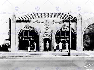 VINTAGE PHOTO CAR AUTOMOBILE SALE SHOP PASADENA LOS ANGELES USA POSTER BB10205
