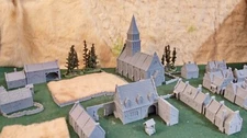 Greendale 15mm European Village Terrain DBM DBA Flames of War Black Powder
