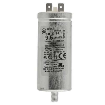 9.5uf Capacitor Zanussi Indesit Hotpoint Tumble Dryer C00275351 Start Run Motor