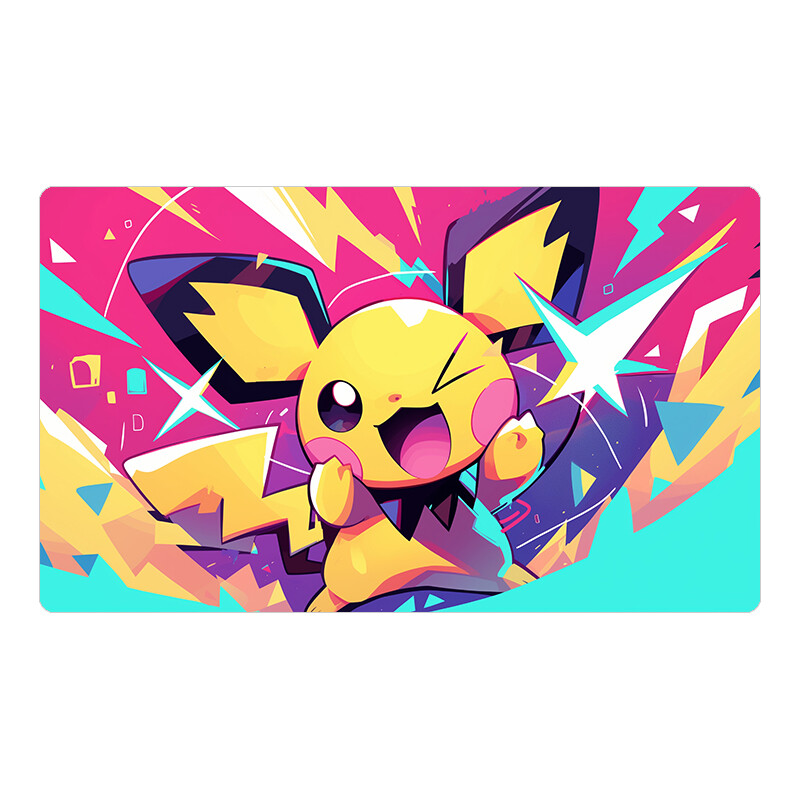 NEW Pichu Pokemon Playmat TCG Card Game Play Mat Gaming Desk Mat Mouse Pad _l82