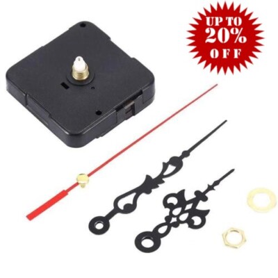 Quartz Wall Clock Movement Mechanism Motor Clock Part Replacement W/Hands Kit.