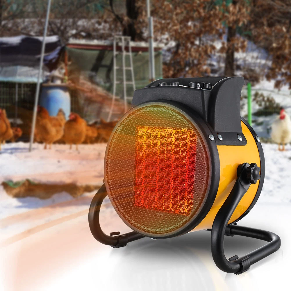 Space Heater Industrial Electrical Fan Fire Garage Heating Unit Workshop  2/3KW | eBay