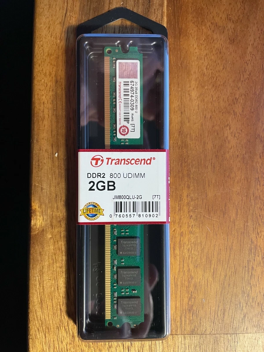 Barrette Mémoire Transcend 8Go (2x4Go) DDR3 PC3-10600 1333Mhz – 240 Broches – Occasion