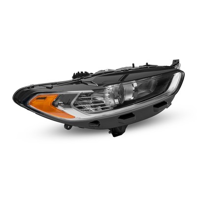 For 13-16 Ford Fusion Halogen Chrome Housing Amber Corner Right Headlights Lamps