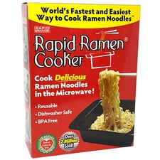 RAPID RAMEN NOODLES COOKER Microwave Ramen in 3 Minutes QUICK & EASY | REUSABLE