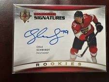 Cole Schwindt 2022-23 Upper Deck Artifacts Auto Facts Rookie Auto Florida