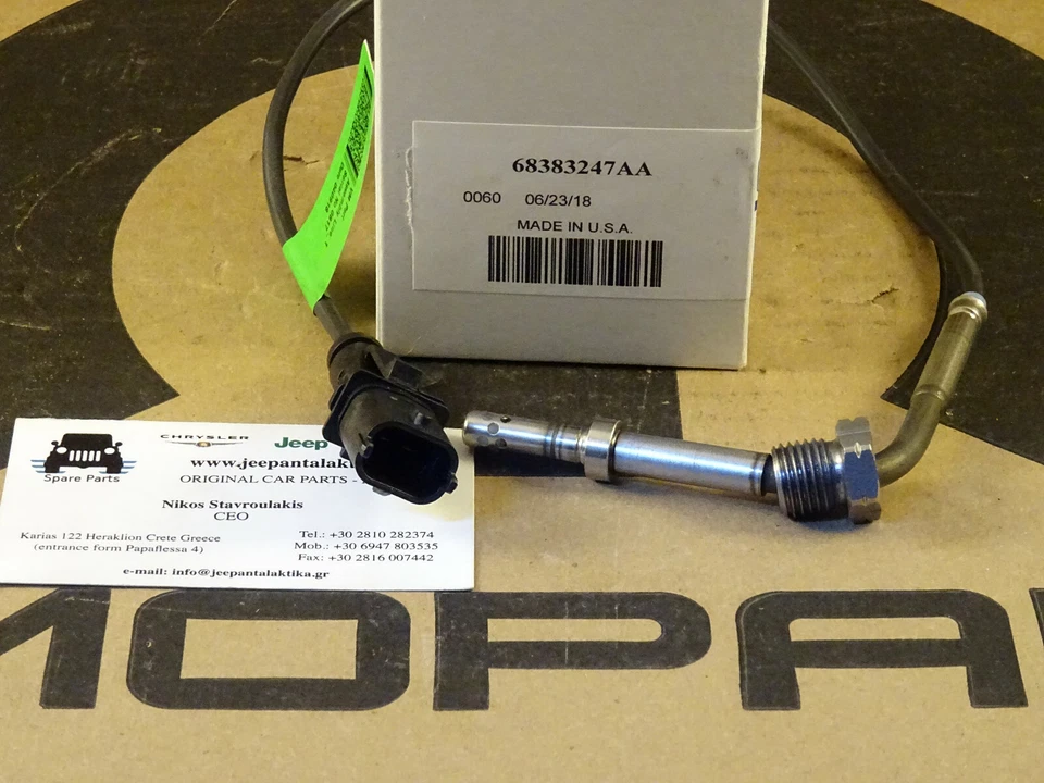 Sensor de temperatura de escape Jeep Grand Cherokee WK 11-20 68383247AA nuevo OEM Mopar Foto 3 de 4
