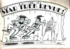 1970s STAR TREK original fanzine art by KEN MITCHRONEY for Enterprise Incidents