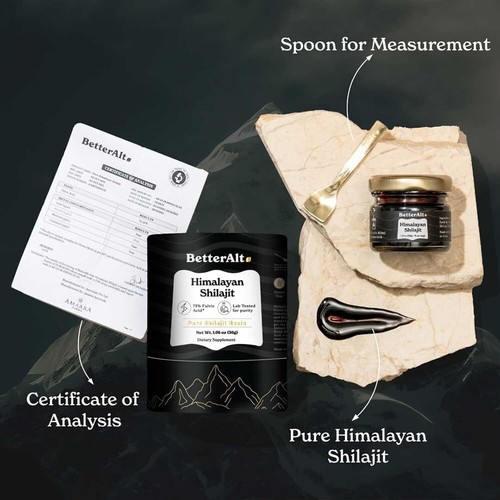 BetterAlt Pure Himalayan Shilajit Resin High Potency for Men & Women| 75 Serving - Picture 7 of 7