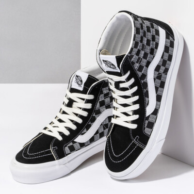 靴 VANS Sk8-Hi Bk Check V38-J671 Vans SK8-HI 38 DX 'Anaheim Factory - Checker Combo' VN0A38GF2U7