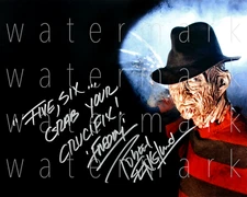 Freddy Kruger Elm St signed 8X10 inch print photo poster wall art autograph RP