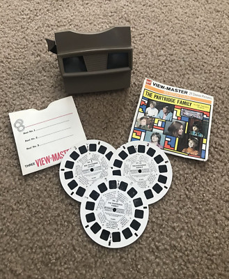 Sawyer's Vintage 3D View-Master Model G Viewer Partridge Family Reels x3