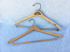 Vintage Wood Clothes Hanger Lot 2 Marshall Fields Sports Apparel Store for Men
