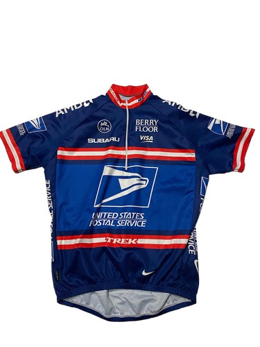 Nike Radtrikot Herren Large 1/2 Zip Postal Service Trek Graphic