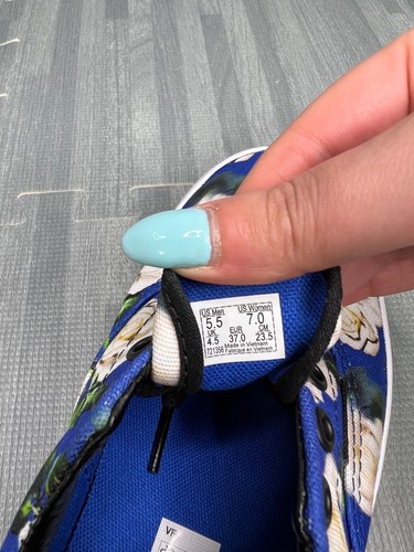 Vans Era Romantic Floral 721356 Sneaker Shoes White Blue Floral Unisex M5.5 W7 - Picture 8 of 8