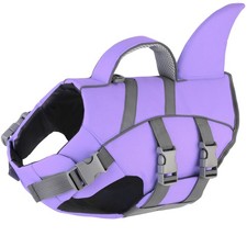Chaleco salvavidas Dogcheer perro aleta de tiburón alta flotabilidad chaleco de natación mango de rescate superior