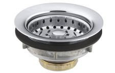 Kohler Stainless steel sink strainer for 3-1/2" to 4" outlet Polished Chrome