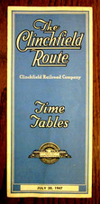 Clinchfield Railroad Timetable Time Tables- July 20, 1947 Very Good Intact-Train