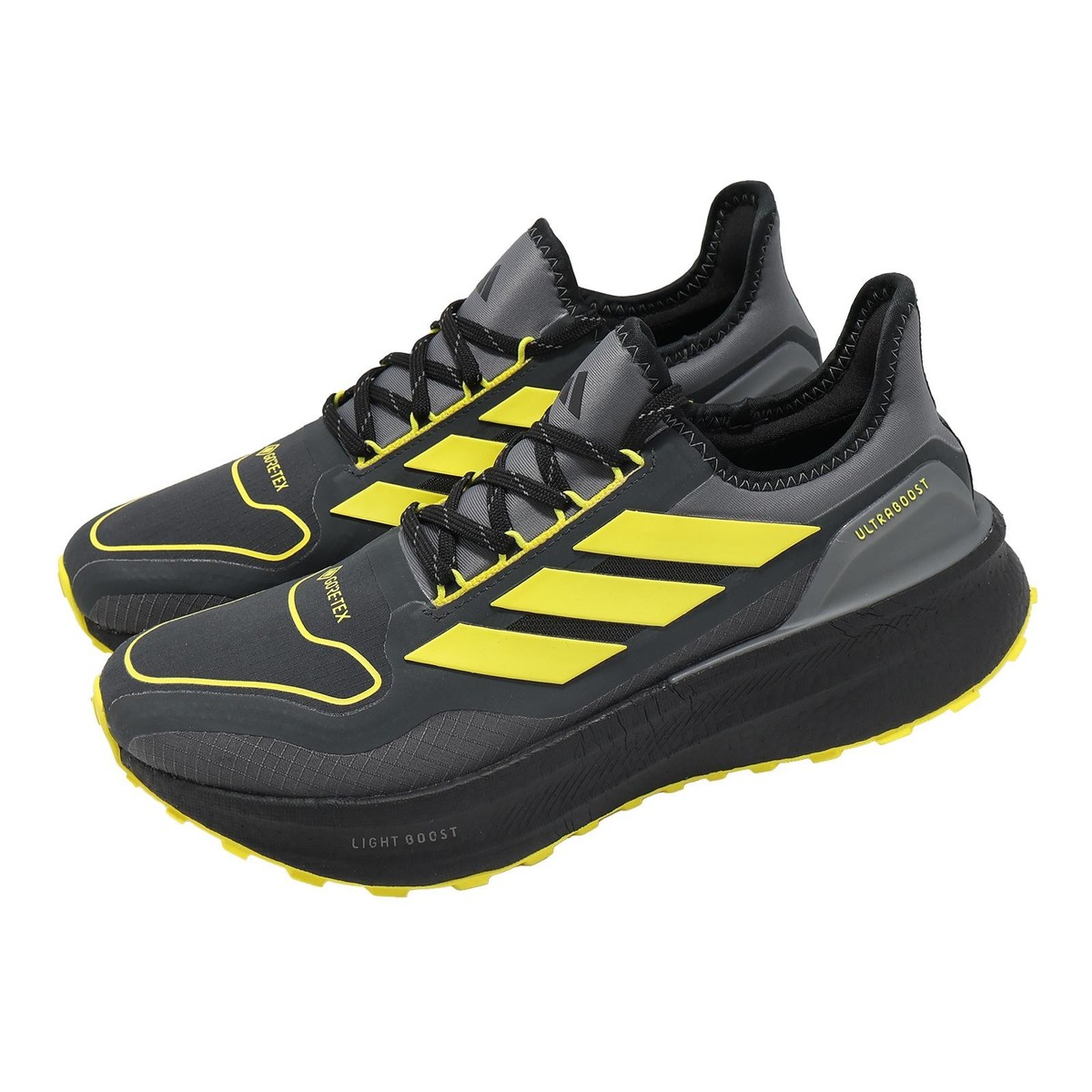 adidas Ultraboost 5 GTX Gore-Tex CArbon Black Yellow Men Road