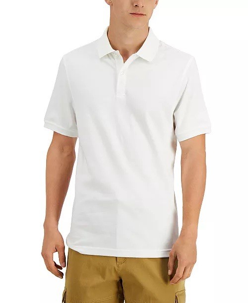 Interlock Polo Bright White Size XXL By Club Room